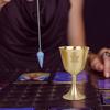 Pentagram Chalice 3.1 High Solid Brass Chalice Goblet Pentacle Brass Chalice Altars Rituals Prayers Anointing Decoration