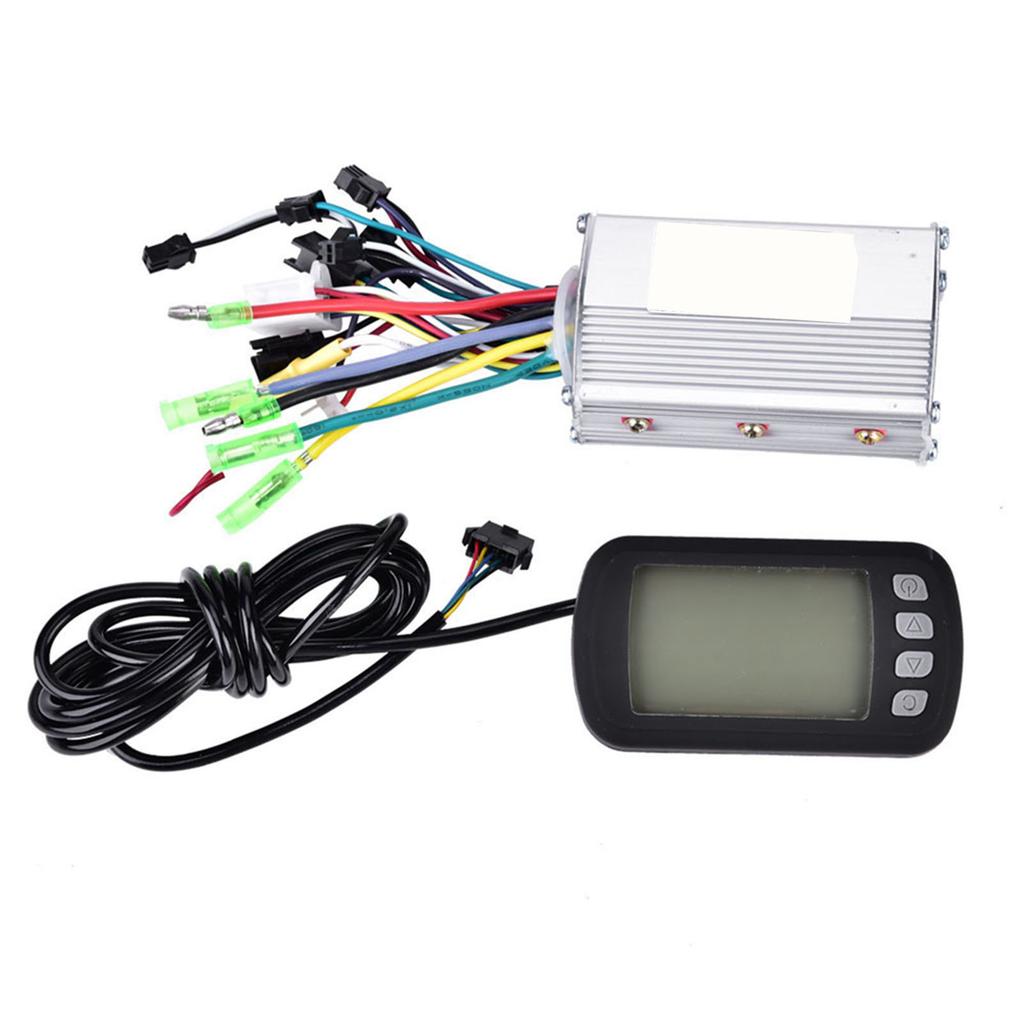 36V 48V 350W Bezkartáčový regulátor motoru s LCD panelem pro elektrické kolo/skútr