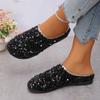 Fashion Women Flats Shoes New Wear Open-Toe Half Outdoor Loafers Women Large Size Soft Bottom Anti-Slip Sneakers Women Zapatos De Mujer