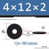Thickened Black Flat Washer: Enhanced Round Metal Spacer for Home Use