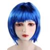 Funny Women Bobo Wig Pink Short Straight Hair Cosplay Party Bob Hair  Makeup Party