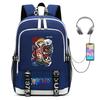 Riman ONE PIECE One Piece Peripheral Backpack, Youth Large-capacity Schoolbag USB Computer Bag