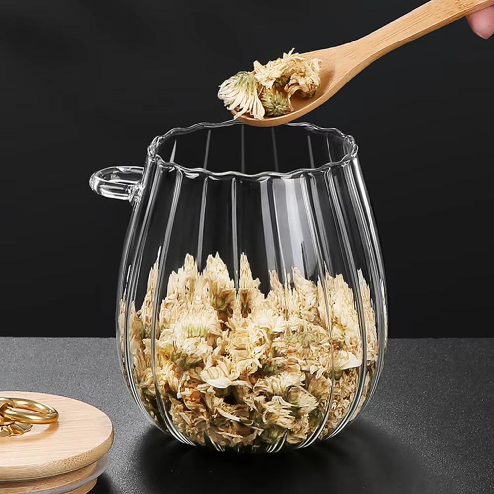 Transparent Coffee Canister Sealed Grain Storage Canister Multipurpose Tea Storage Jar  Food