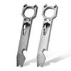 Titanium Alloy Multi-Tool: Outdoor Crowbar, Self-Defense, Bottle Opener, Wrench, EDC Gadget.