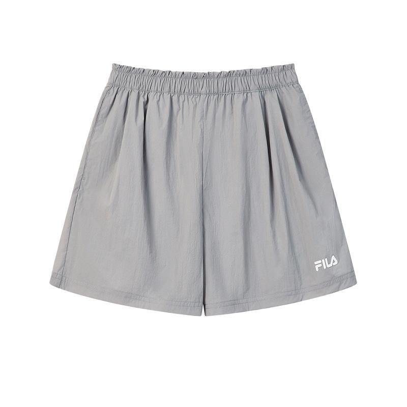 FILA Original Simple Solid Color Versatile Cool Touch Casual Shorts Women shorts Gravel-Gray F11W629808FGY S