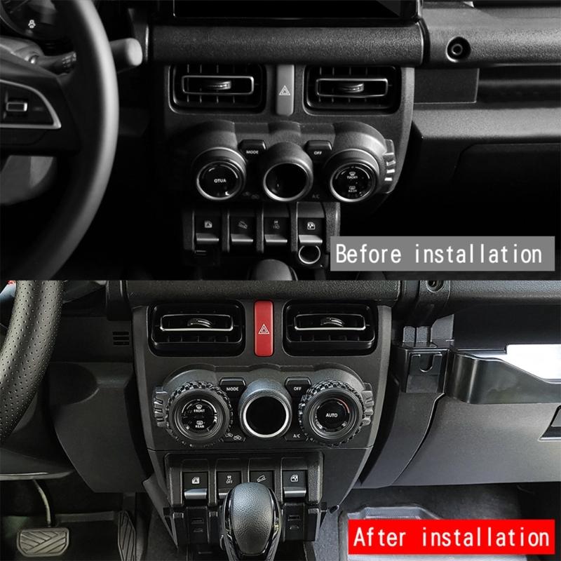 25Pcs Flexible Polymer Air Conditioner Knob Rings For Jimny Interior individualized Designed Protective Covers Easy Application Long Lasting
