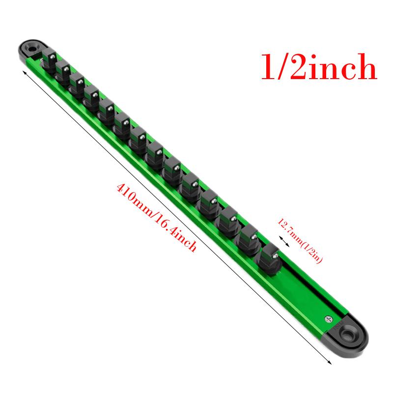 

223322111111 1pc 360° Swivel ABS Socket Organizer 1/4 3/8 1/2inch Socket Clip Rail Holder Socket Tray Organizer Tools