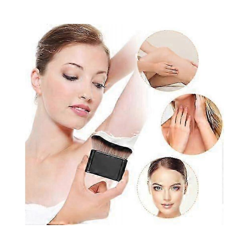 6.8x7cm Self Tan Brush Soft Body Makeup Brush Portable Self Tanning Brush Self Tanner Face Brush for Body & Leg MakeupBlack