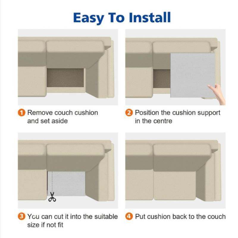 Arched Foam Sitting Pad For Sofas With Highdensity Filling For Comfort And Support At Home
