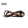 Women Hair Clip Faux Leather Twist Bowknot Decor Hair Pin Back Head Hair Barrette Headwear Hair Accessories