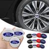 BBBH3 4Pc Ford Logo 56mm 60mm 65mm Car Wheel Hub Center Cap Stickers Decal For Fiesta Mondeo Explorer Focus Mondeo Escape Kuga MK2 MK3