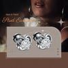Cool Things Gothic Style Halo Zircon Premium Stainless Steel Stud Earrings for Men Women Punk Ear Piercing Jewelry Decoration