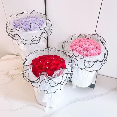 Zeeprozenboeket in balletstijl: Ideaal cadeau voor Kerstmis, Valentijnsdag, Moederdag of de verjaardag van je vriendin