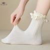 Women's Lace Ankle Socks Ruffle Frilly Socks Mesh Lace Loose Socks Slouch Socks Ankle High Socks for Women