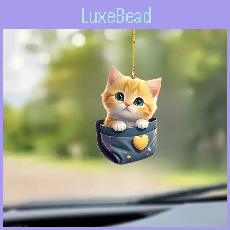 Cute Cartoon Animal Acrylic Hanging Decoration For Stylish Home And Car Decor