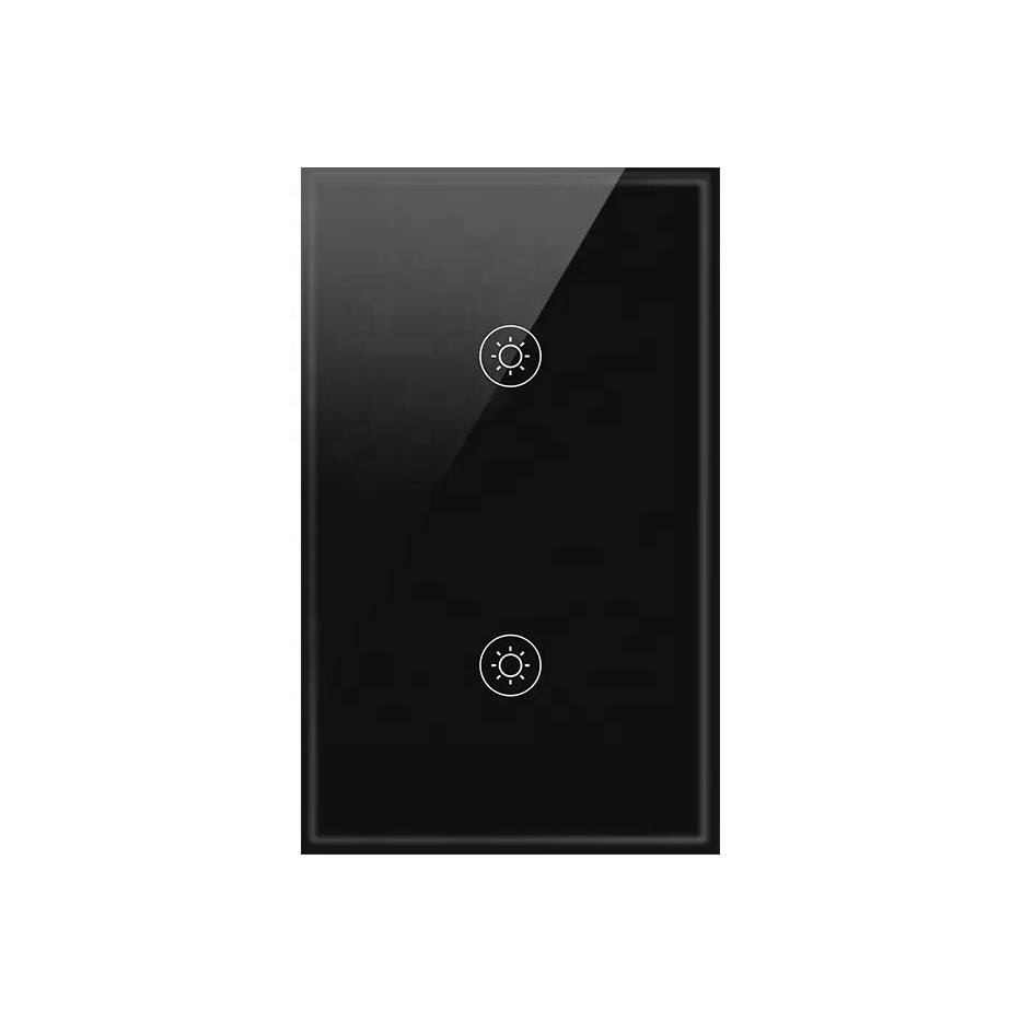 Factory Outlet 1 2 3 Gang Tuya Smart Switch Wifi No Neutral Glass Panel Zigbee Touch Wall Switches Intelligent Light Switch