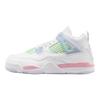 Air Jordan 4 Retro PS Valentines Day Kids Sneakers White Medium-Soft-Pink Half-Blue IB7069-100