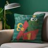 Cute Cartoon Dinosaur Pillow Case Plush Fabric Soft Pillowcase Double Sided Print Sofa Cushion Cover Throw