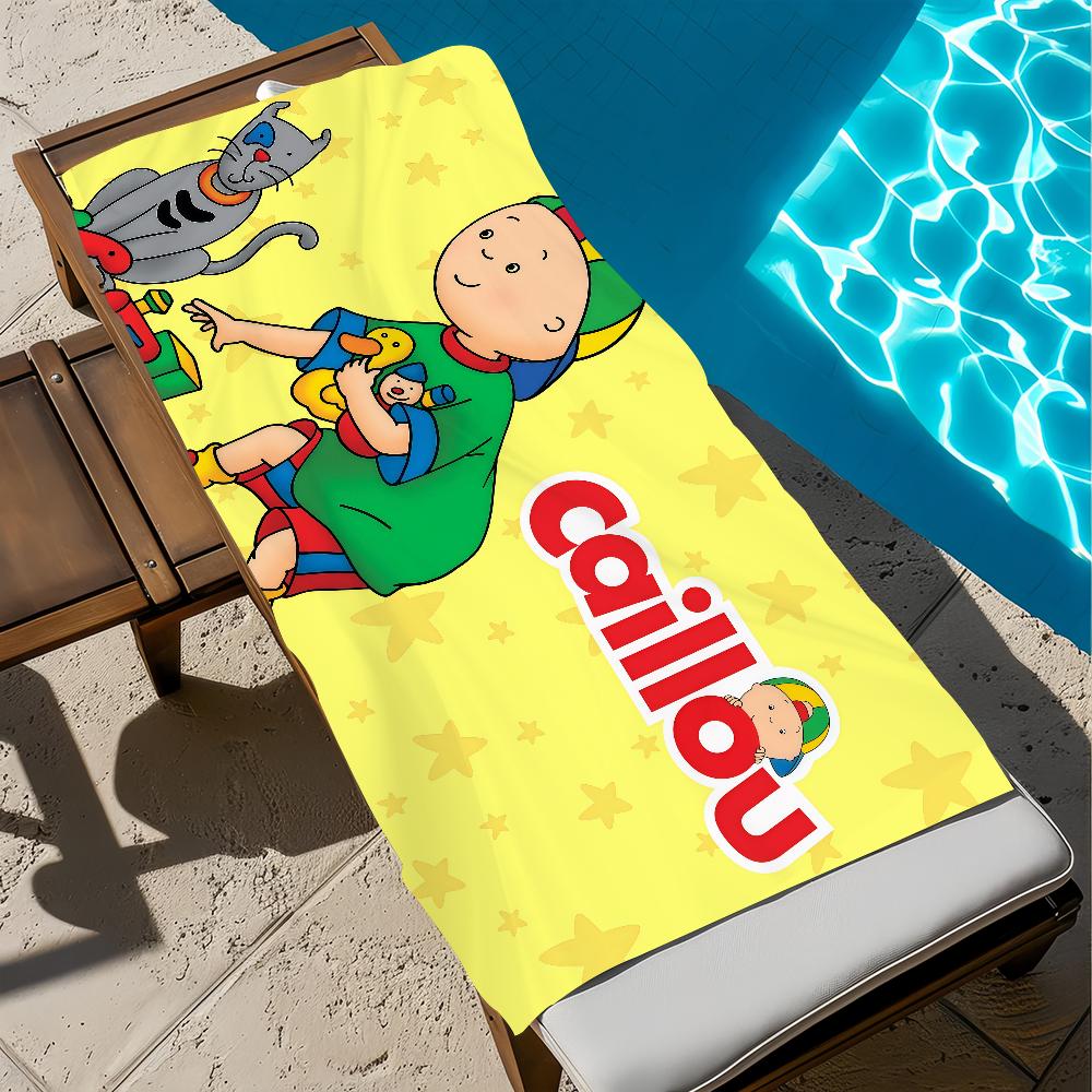 Cute Towel Beach Bath Quick-Drying Lightweight Portable C-CaillouS-ES Sauna Camping Swim Cartoon Pool Travel