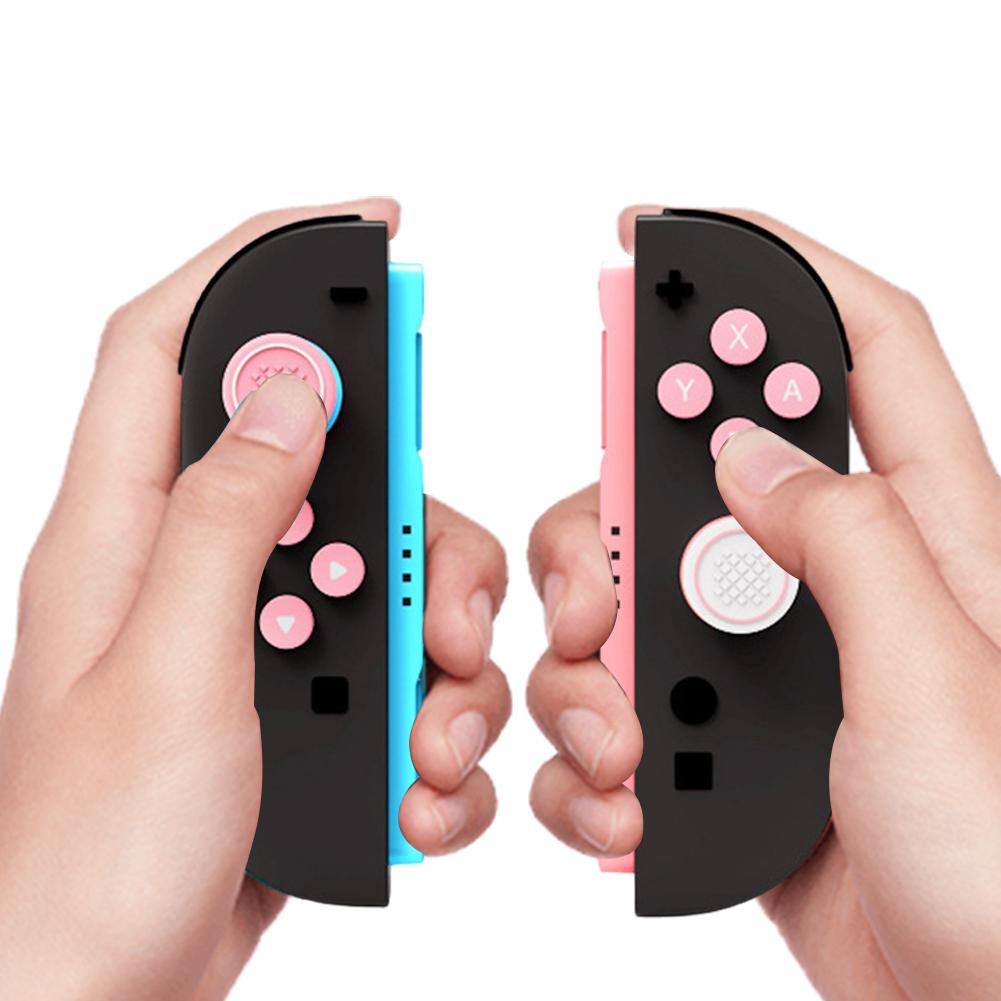 For Nintendo Switch 2 Thumb Grip Caps Joystick Caps & ABXY Button Sticker Set for Switch 2 Joycon Game Accessories Kit