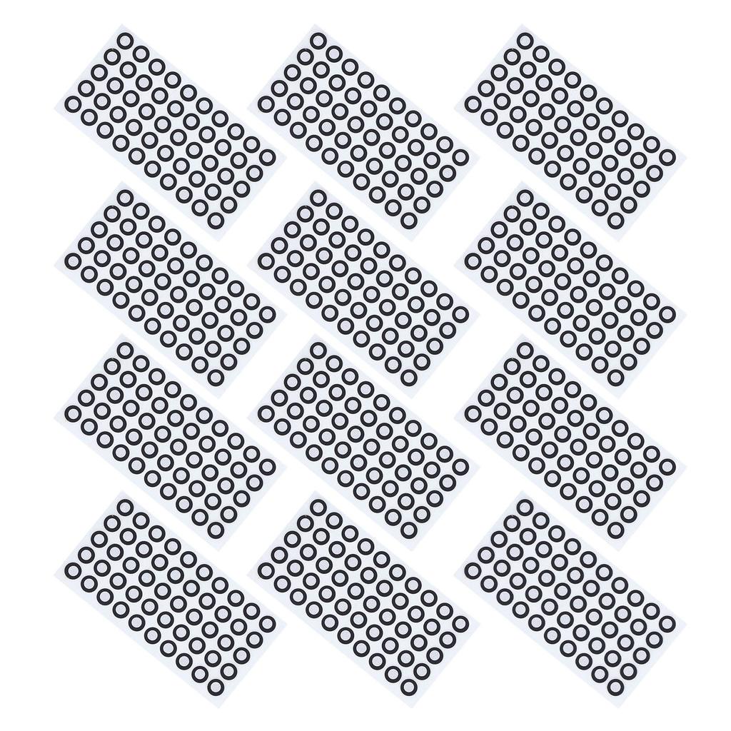 12 Sheet 3D Scanning Marker Reflective 6mm ID 10mm Outer Diameter 3D Tracking Dot for Reverse Engineering Quality