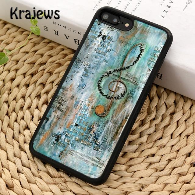 Krajews Piano Keys Vintage Music Notes Soft Phone Case For IPhone 18 17 Air 16 15 14 Plus 11 12 13 Pro Max Coque Fundas