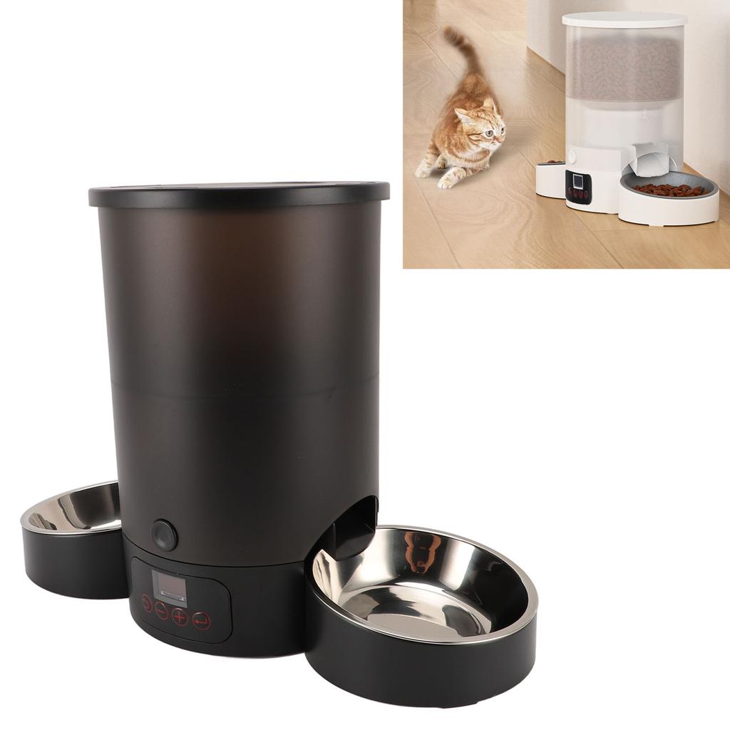 Automatic Cat Feeder 3L Large Capacity Easy To Clean Smart Timed Dog Feeders with Stainless Steel Bowl For Pets Dogs Cats