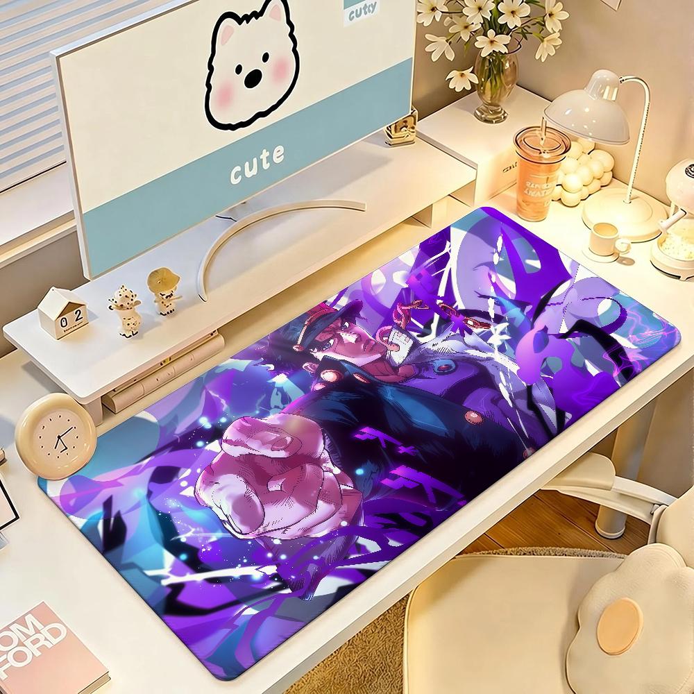 Anime J-JoJo Jolyne Cujoh Mouse Pad Anti Slip Rubber Edge Locked Thickened Laptop Gaming Desk Mat