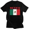 Custom Mexico Flag Tshirt for Men Short Sleeves Casual T Shirt Fashion Tshirt Loose Fit Pure Cotton Tee Gift