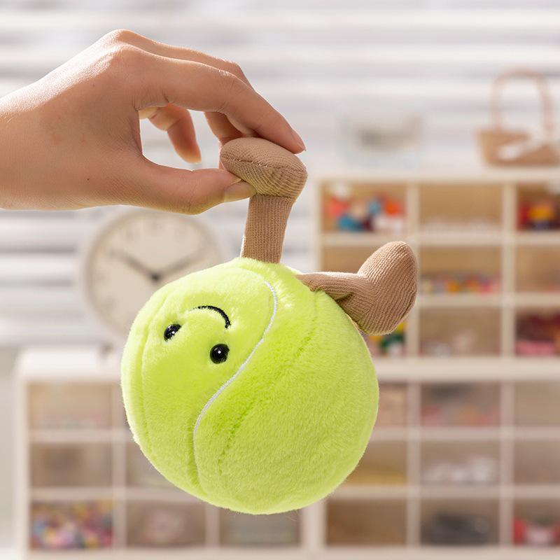 Creative Sports Plush Dolls: Fun Football, Basketball, Tennis Figurines - Perfect for Ornaments and Birthday Gifts