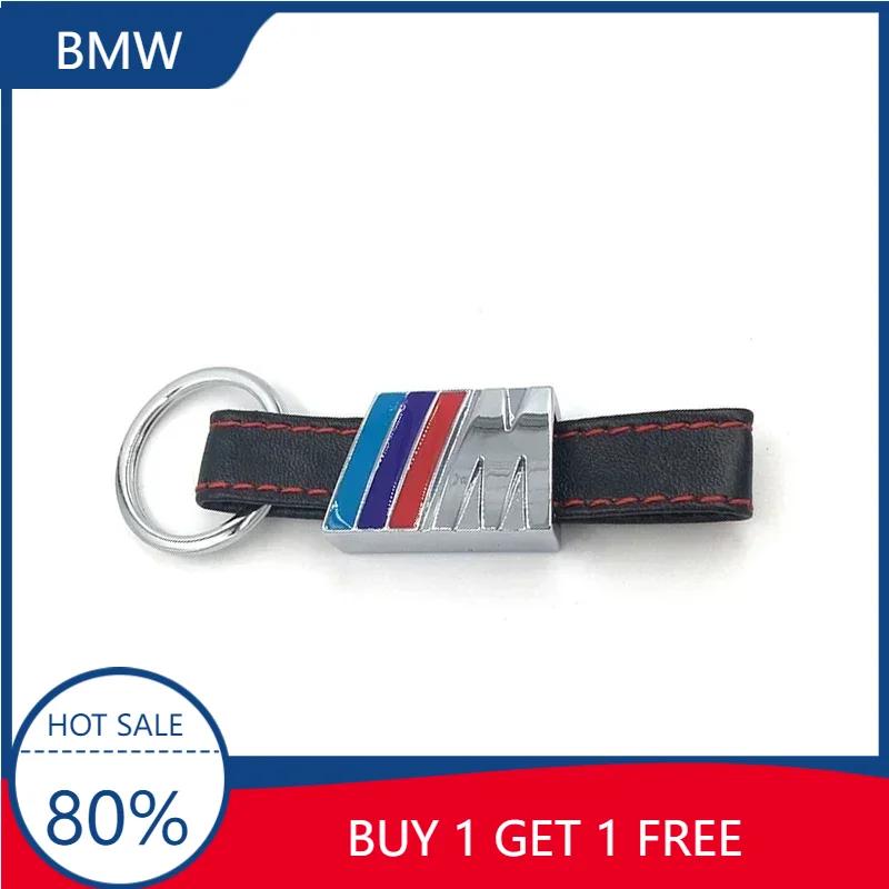 BAIV3 X4 X5 E46 E96 For BMW 1pcs car badge key ring Leather car metal keychain For bmw M Sticker e46 e90 f20 e60 e39 f10 X1 X3 X4 X5