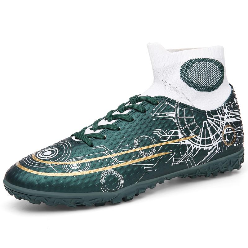 

Футбольные бутсы для мужчин, подростков, взрослых, профессиональные, высокие, бутсы Starry Sky Printed, двухцветные, Zapatillas Hombre 35
