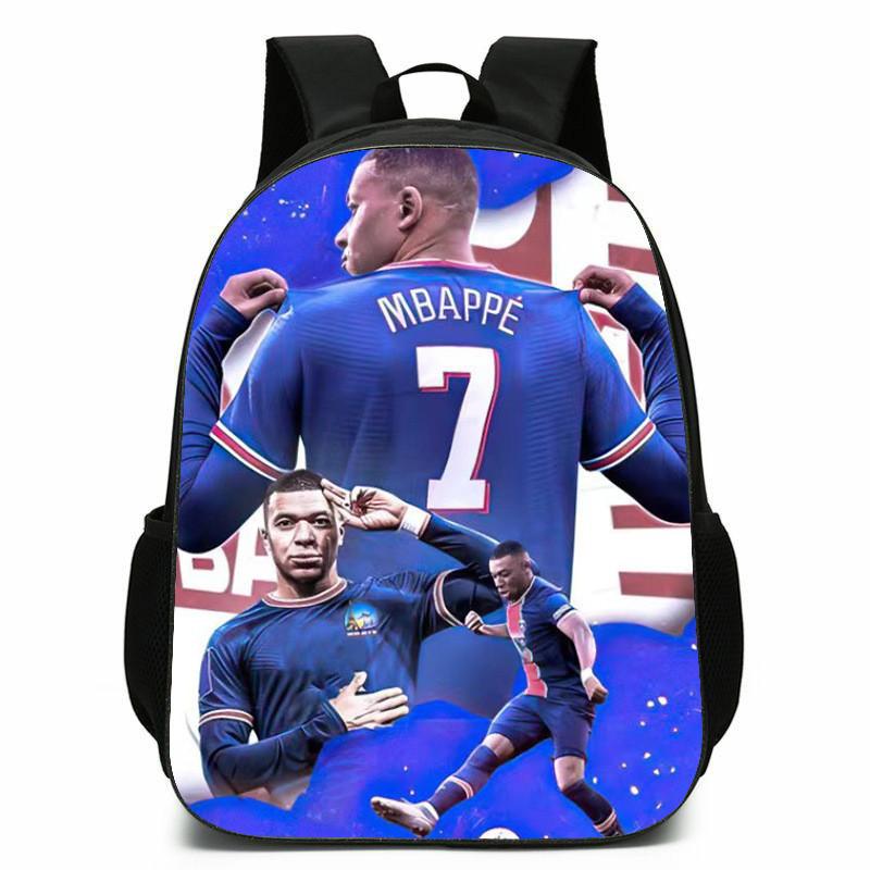 Football Messi Anime Cartoon Character Student Backpack For Kids Schooling