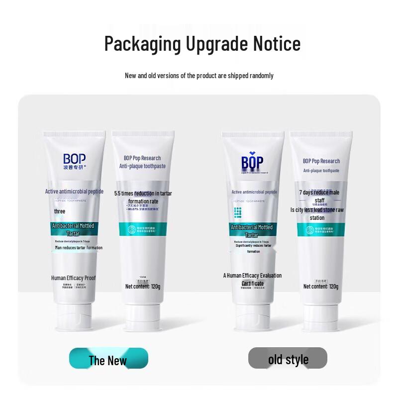 Bop Active Antibacterial Peptide Fluoride Toothpaste