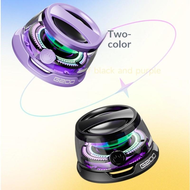 Magnetic Bluetooth Speaker Wireless Portable Mini Speaker With Rgb Color Light 5.3 Subwoofer Speaker