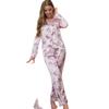European & American Women's Casual Long Sleeve Pajama Set - Christmas Autumn/Winter Collection
