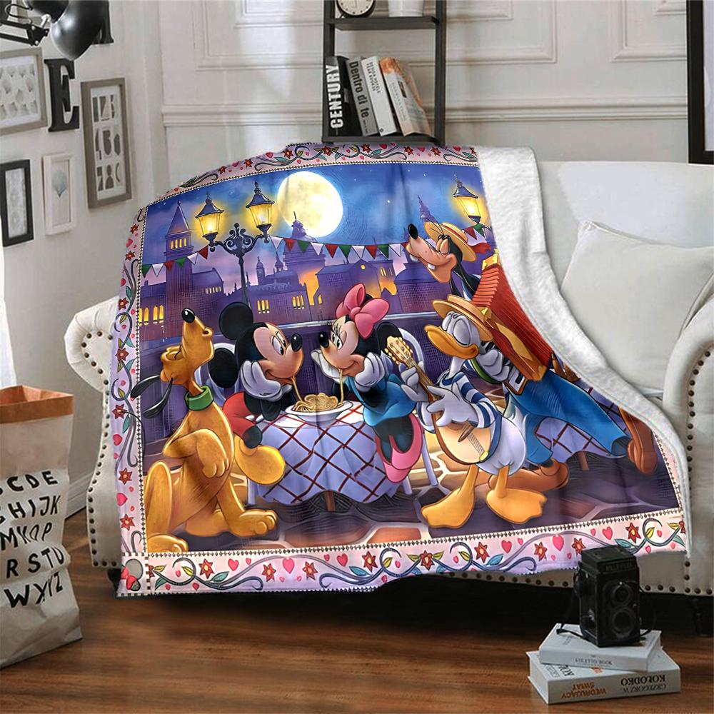 Nighttime Disney Fun Blanket Soft Throw Blanket For Home Bedroom Bed Sofa Travel Office Solid Christmas Blanket