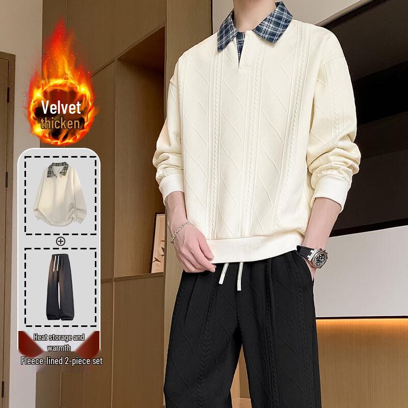 

Head Молодежный Мужской Зимний Флисовый Комплект из 2 предметов: Толстовка и Брюки 7XL