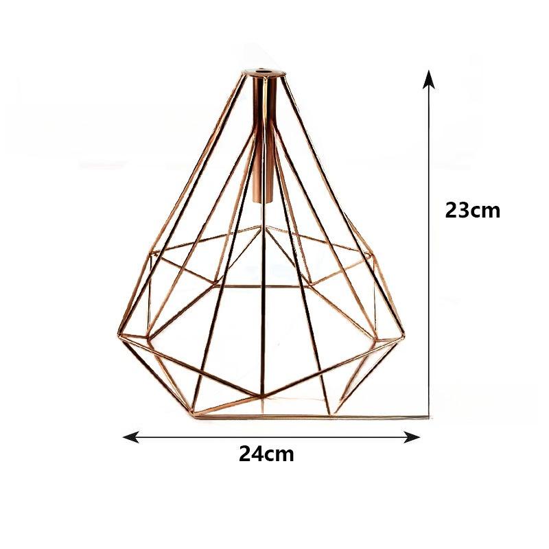 Retro DIY Iron Lampshade Light Guard Iron Bell E27 Bulb Proetctor Ceiling Hanging Lamp Cover Metal Wire Cage Industrial Style