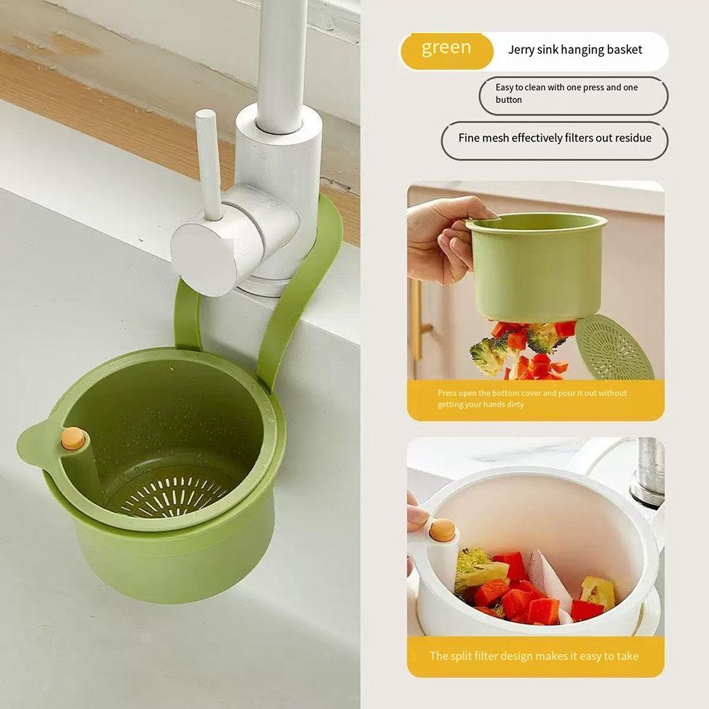 1Pcs Sink Strainer Basket Detachable Food Strainer Snap-On Design 20.2*14.2*8.3cm Detachable Basket Kitchen Cleaning Tools