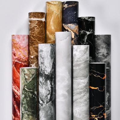 Wasserdichte Selbstklebende Marmor Tapete Vinyl Folie Wandaufkleber Badezimmer Küche Schrank Zimmer Dekoration Klebepapier Aufkleber
