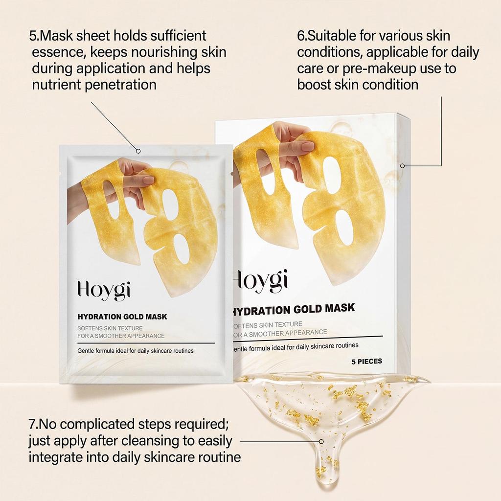 HOYGI Gentle Radiance Moisturizing Facial Mask - Hydrating Daily Softening Care