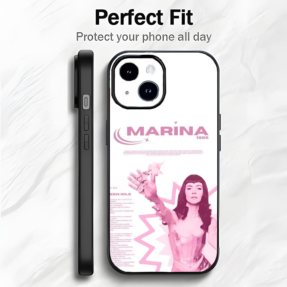 Pop Singer M-Marina and the Diamonds Phone Case Phone Case Soft Packaging Lightweight For iPhone17 16 15 14 13ProMax