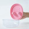No-Mess Snack Box Transparent Sealed Box with Silicone Lid Reusable Cookies Storage Container Prevent Fingers from Getting Dirty for Picnic Camping