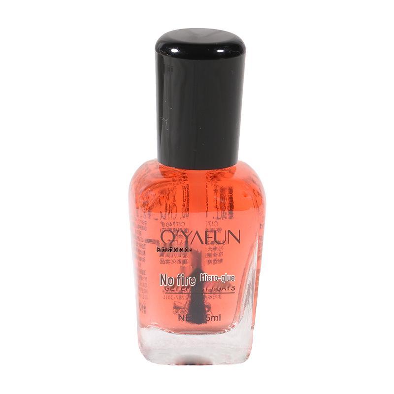15ml Quick-Drying Non-Peel Exfoliating Micro-Gel Nail Polish, Waterproof, Non-Fading, Fine Shimmer, Nail Art Oil, One-Piece.