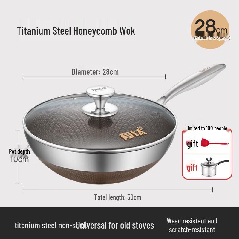 Debo DEP-DS432 Lazio Stainless Steel Wok