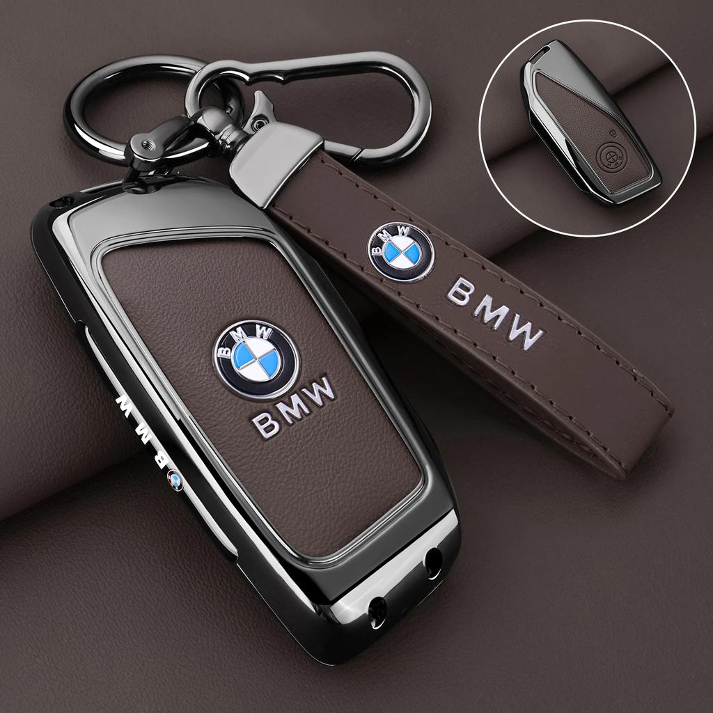 Car Sticker Hot 2025 Metal Car Key Case Cover Shell For BMW X1 U11 X7 G07 XM G09 I7 G70 X5 G05 LCI IX IX40 I20 U06 G81 M3 Series