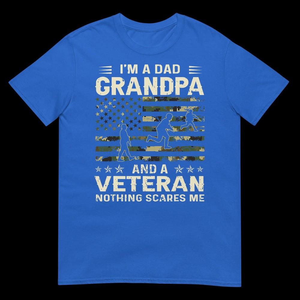 Im A Dad Grandpa And Veteran Fathers Day American Flag Tshirt