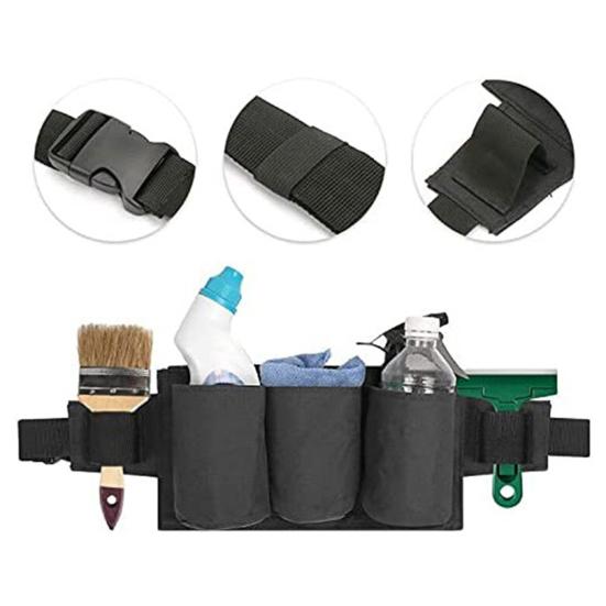 Multifunctional Waist Bag Tool Belt with Storage Compartments Zipper Closure Adjustable Design Quick Release