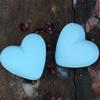 4x Bath Bomb Heart-Shaped Baby Powder Scented 70g